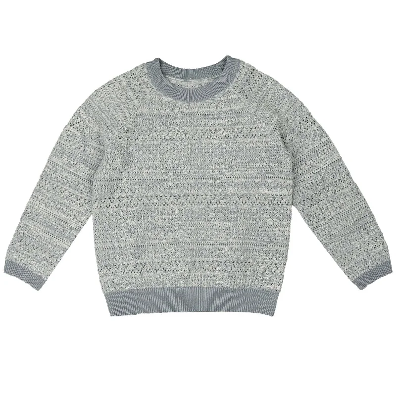  -Non-contact cat thermometerNoma Powder Blue Marled Textured Stripes Long Sleeve Knit