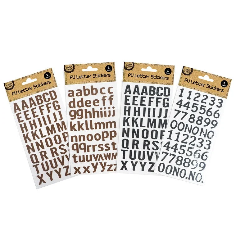 - Dog anti-slip matPU Letter or Number Stickers, 4 Asstd Designs