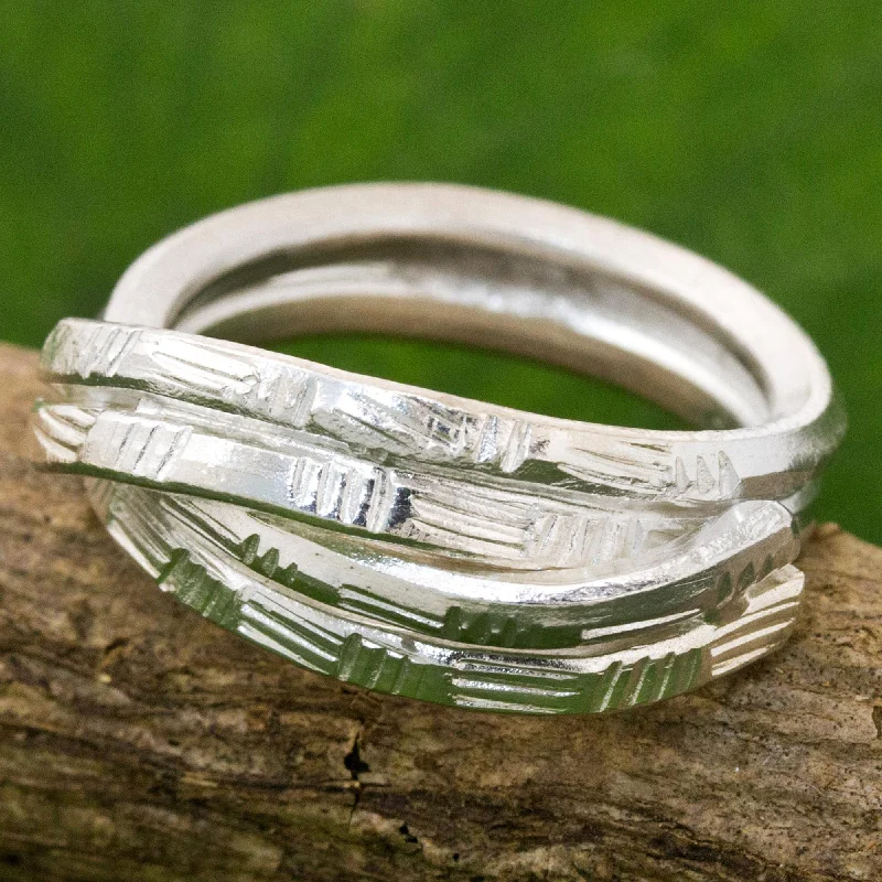 - Winter dog thick down jacketLayers of Love Sterling Silver Cocktail Ring Karen Tribe from Thailand