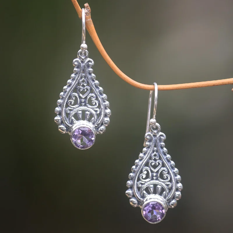  -Explosion-proof leash FOR LARGE dogsTears of Happiness Lacy Amethyst Earrings Handcrafted with Sterling Silver