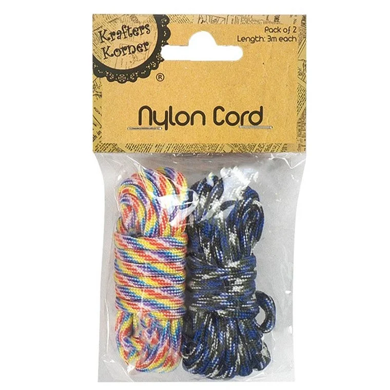 Pet ProductsNylon Cord, 2pk, 3 Asstd Designs