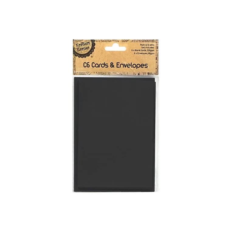 - Degradable pet feces bagC6 Card and Envelopes, Black, 6pk