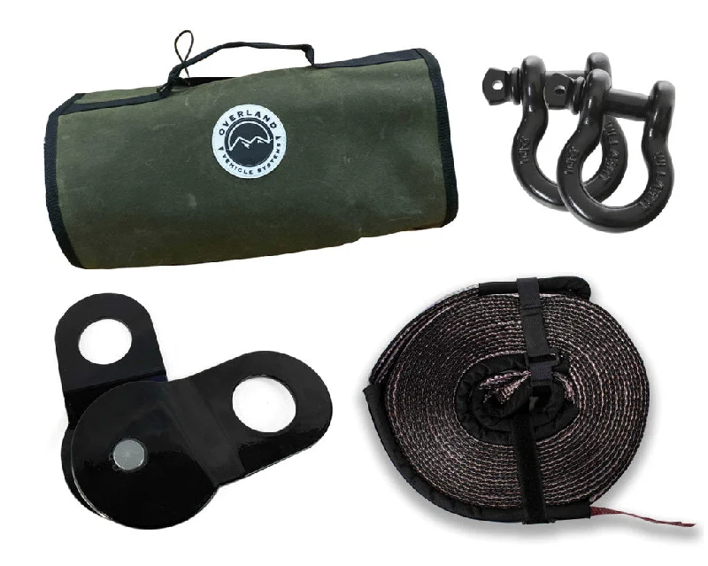 - Winter dog thick down jacketRecovery Kit With Tow Straps D Rings And Snatch Block