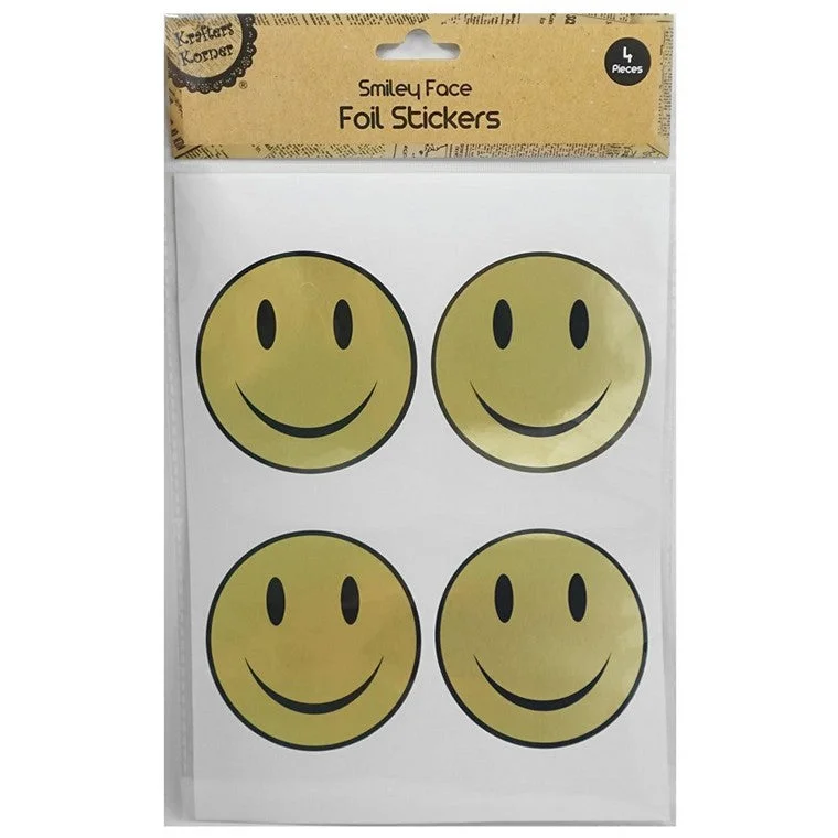 - Automatic temperature adjustment cat bedFoil Smiley Face Stickers, Gold or Silver