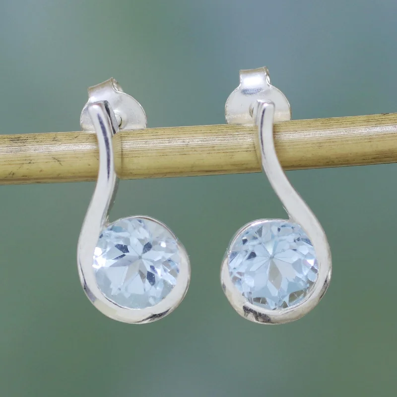  -Anti-slip claw protection raincoat FOR dogsSky Droplet Blue Topaz Earrings in Sterling Silver Modern Jewelry