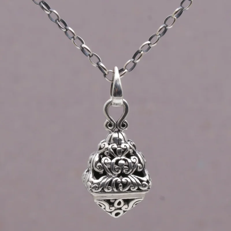  -Anti-scratch sofa protective coverTemple Spirals 925 Sterling Silver Pyramid Pendant Necklace from Bali