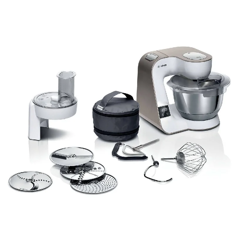 ---Bosch Serie 4 CreationLine Kitchen Machine with Scale, White, MUM5XW10GB