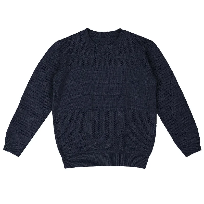 - Winter warm clothes for short-haired dogsNoma Navy Pointelle Long Sleeve Knit