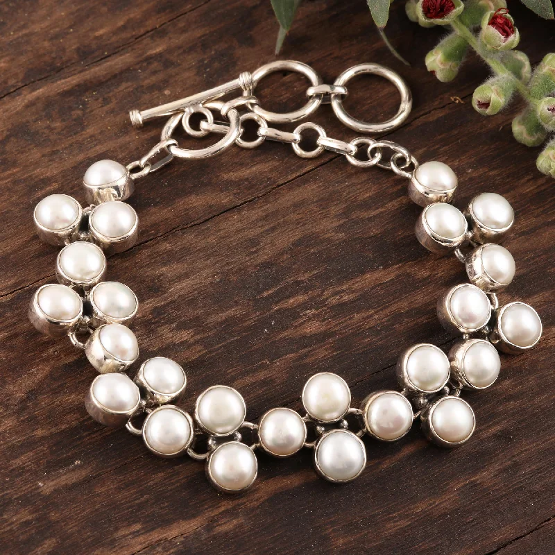  -Anti-scratch sofa protective coverMany Moons Handmade Bridal Jewelry Sterling Silver and Pearl Bracelet