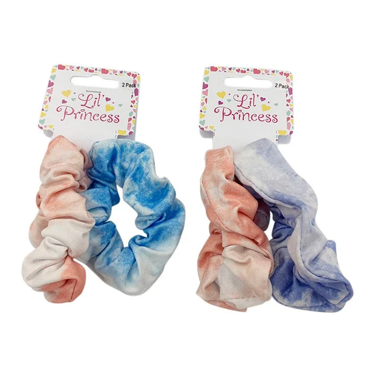 - Organic cotton dog bibsLittle Princess Hair Scrunchie, Tie Dye, 2pk, 2 Asstd Colours