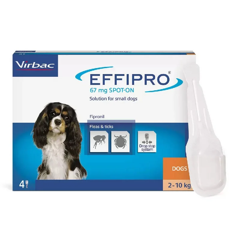 - Pet vitamin complex nutrition tabletsEffipro® Spot-On Flea and Tick Treatment for Small Dogs (2-10kg), 4 x 67mg