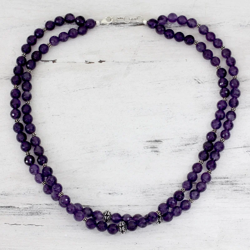 - Winter dog thick down jacketWisdom's Fortune Amethyst strand necklace