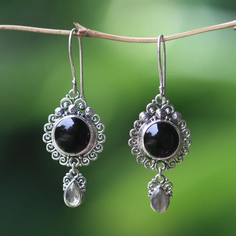 - Climbing pet constant temperature heating padMidnight Tears Indonesian Sterling Silver Onyx Dangle Earrings