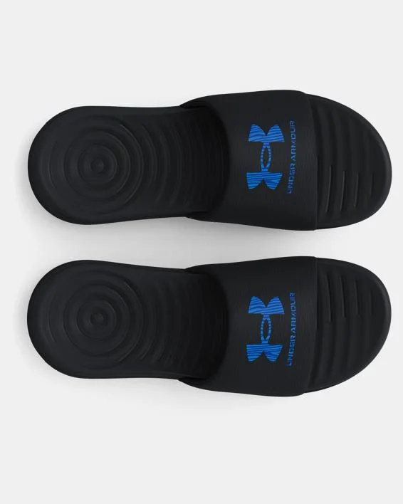 Pet ProductsWomen's UA Ansa Graphic Slide Sandal - Black/Team Royal