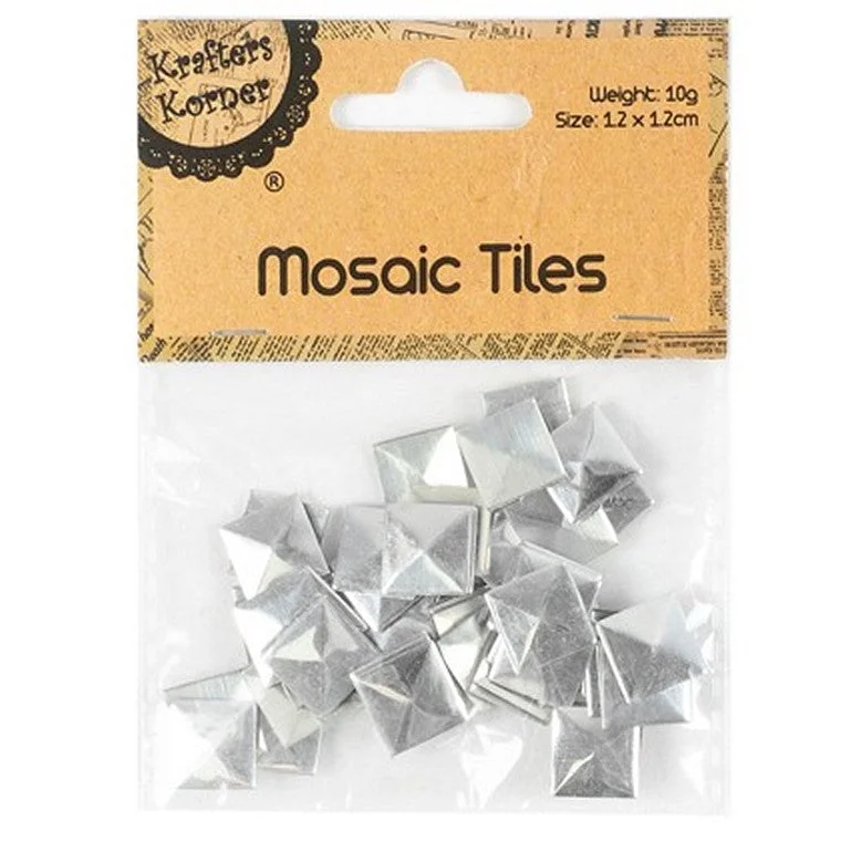 - Pet tear stain cleaning wipesSquare Metallic Mosaic Tiles, 4 Asstd Colours