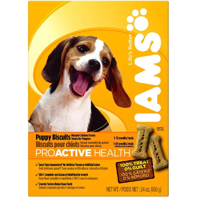 - Winter warm clothes for short-haired dogsIams ProActive Health Puppy Chicken Dog Biscuits 300g