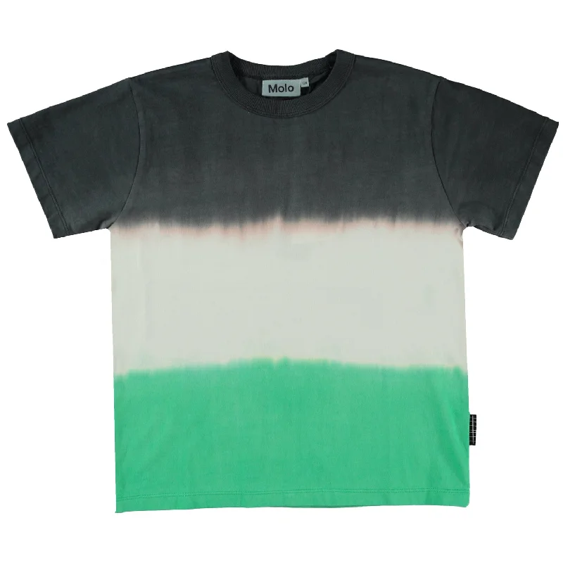 - Degradable pet feces bagMolo Green Stripe Dye Riley Short Sleeves Tee