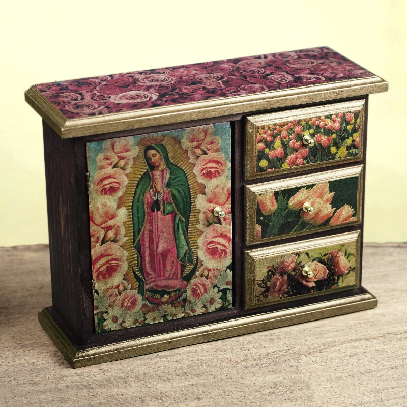 - Pet fence foldable indoorBeloved Guadalupe Decoupage chest