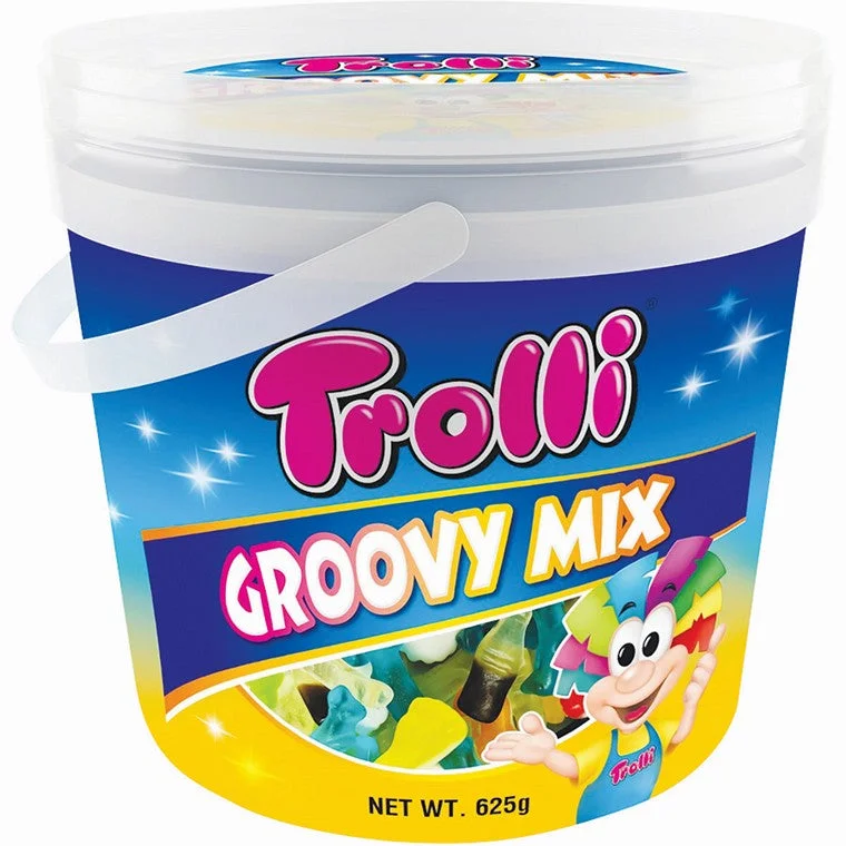  -Splash-proof food bowl AND Anti-choking slow food bowlTrolli Groovy Mix Bucket, 625gm