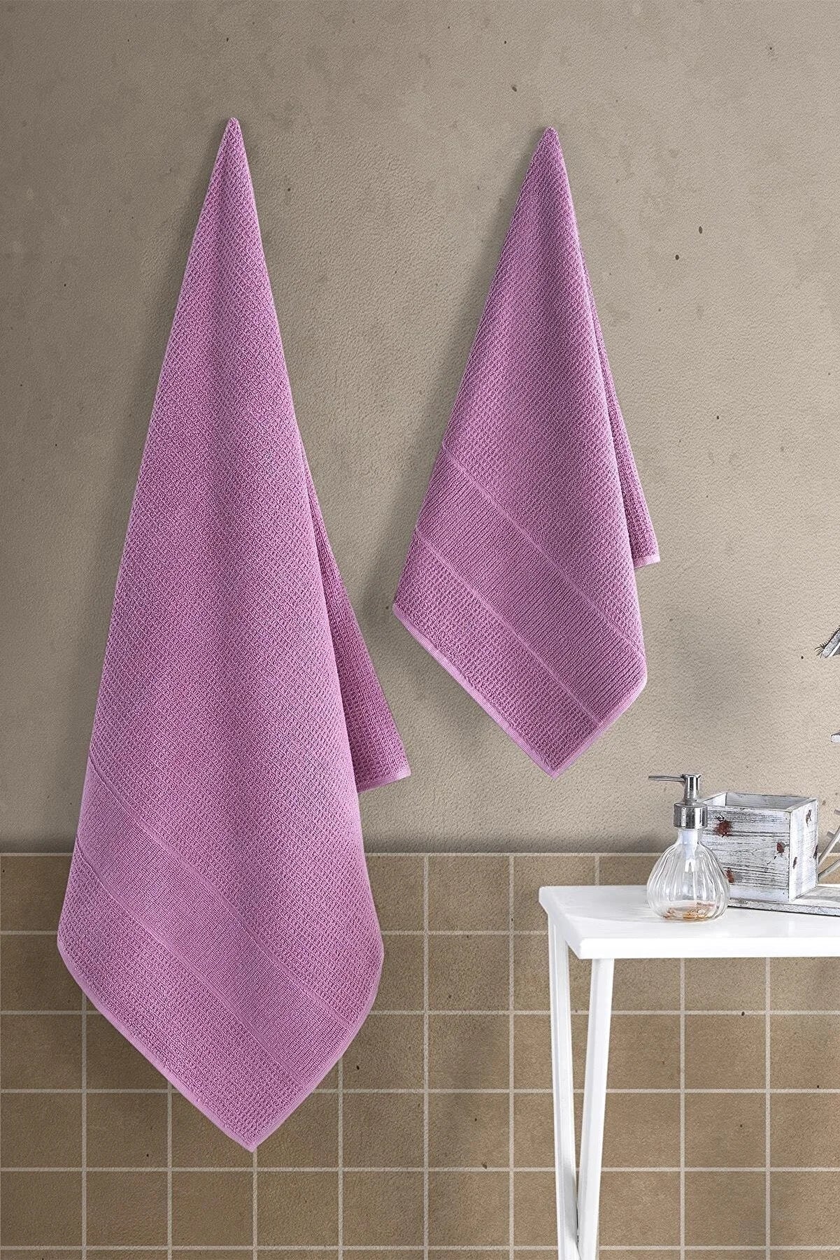 - Pet water dispenser UV sterilization versionZeynep Textile Bathroom Purple 50x90 - 70x140 Cm 2-Piece 100% Cotton Towel