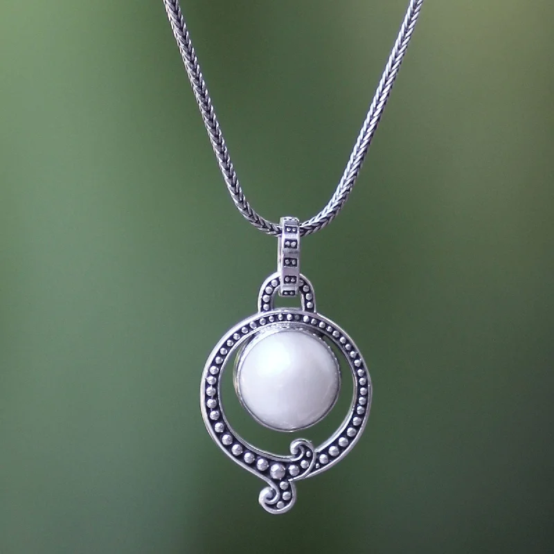 - ​​Pet toys under    yuanAngel Halo Handmade Pearl and Sterling Silver Necklace