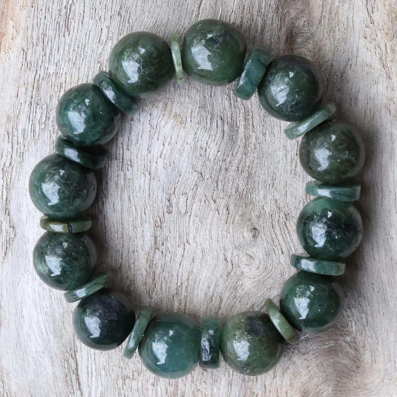 - Cat stress soothing spraySimply Green Green Jade Beaded Stretch Bracelet from Thailand