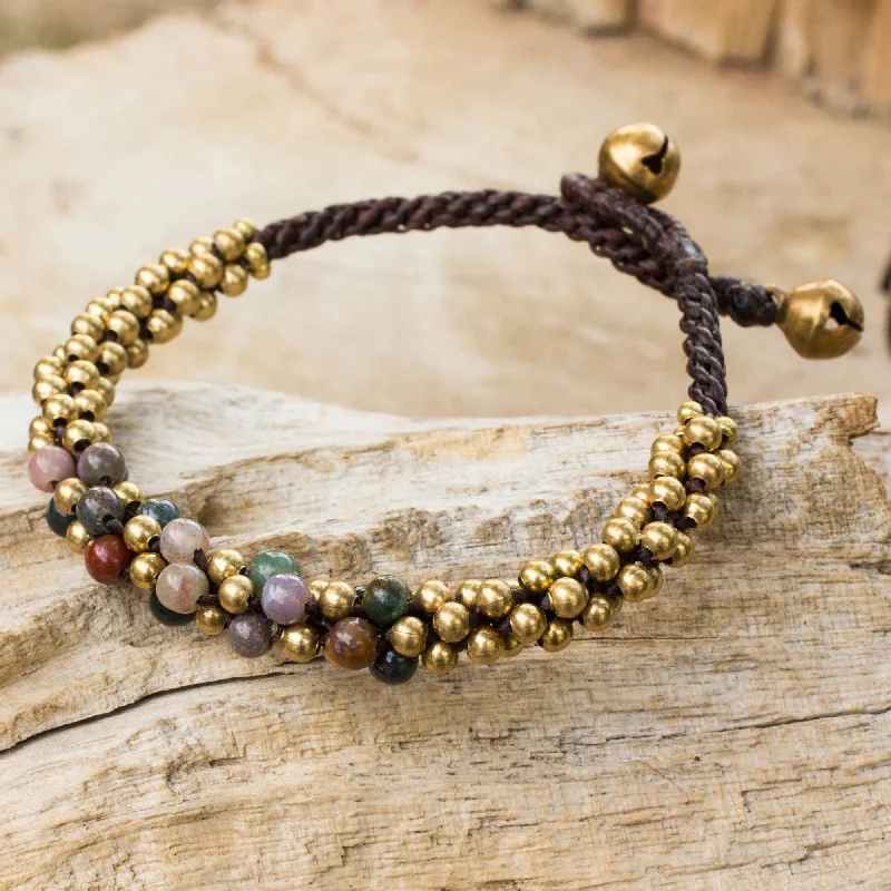 - Pet diabetes prescription foodRainbow Helix Multicolor Jasper and Brass Beaded Bracelet