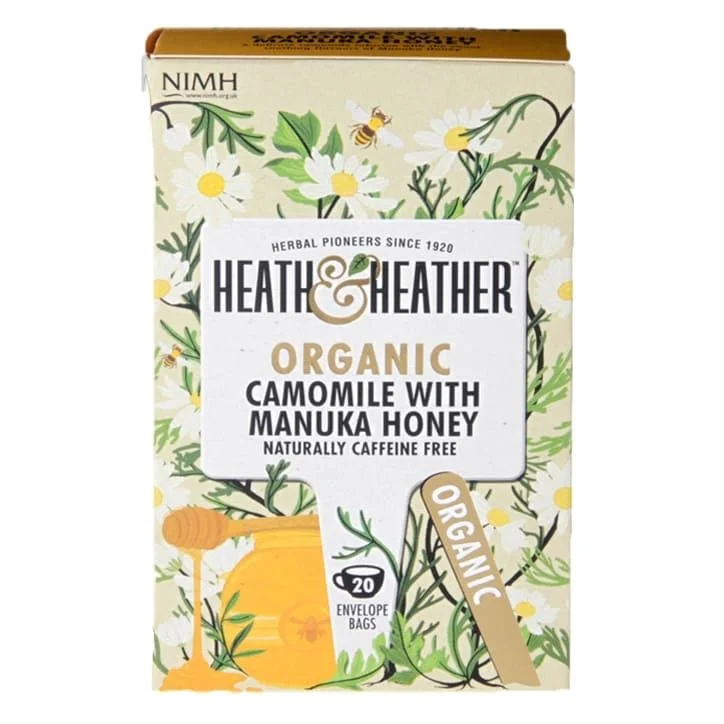 - Foldable and portable cat bagHeath & Heather Organic Camomile with Manuka Honey 20 Tea Bags