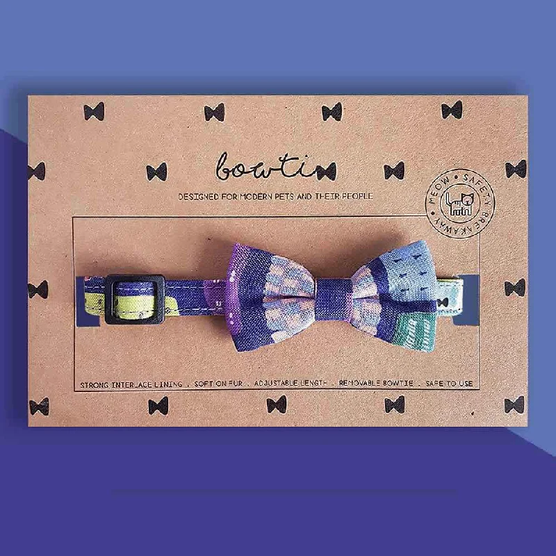 - ​​Pet toys under    yuanBowtix Handmade Dog Collar With Removable Bowtie - Pelto Night