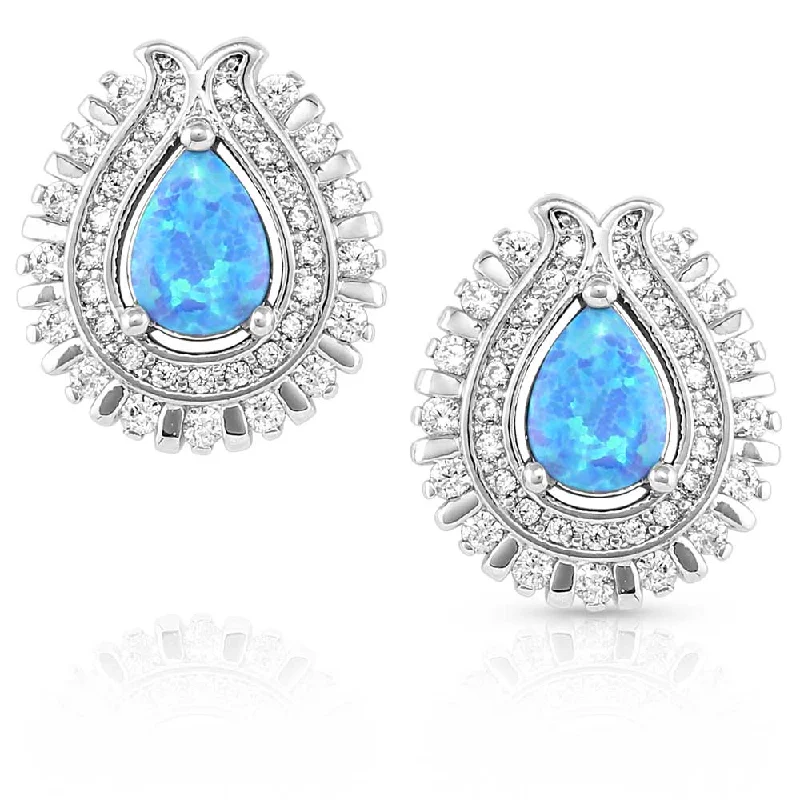 - Natural latex pet mattressRadiating Crystals Opal Earrings