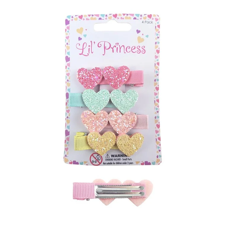 - Pet stroller can be taken on the planeLittle Princess Hair Clip, Pastel Hearts, 4pk