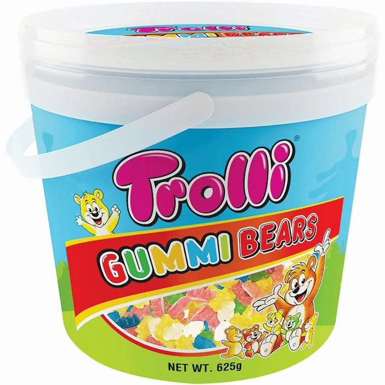 - Teething and chewing toys for puppiesTrolli Gummi Bear Bucket, 625gm