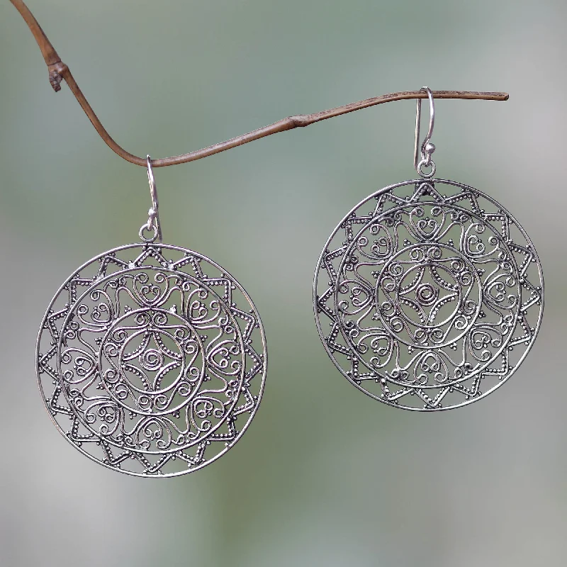  -Anti-scratch scratching board AND cat bed in oneSang Surya Round Sterling Silver Dangle Earrings from Bali