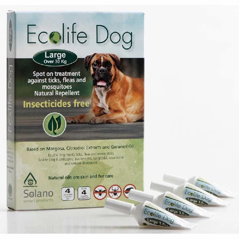 - Elderly dog ​​joint care mattressSolano Ecolife Spot-On Dog Flea Control Solution for Dogs over 30kg 4ct