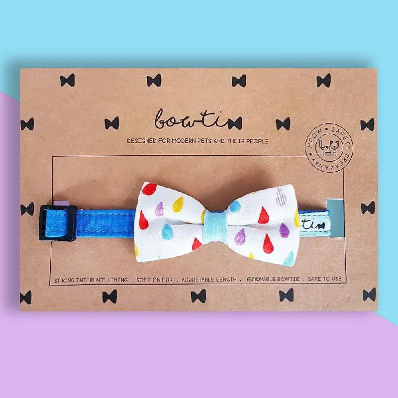 - Cat anti-jump window safety netBowtix Handmade Dog Collar With Removable Bowtie - Rainbow Drops