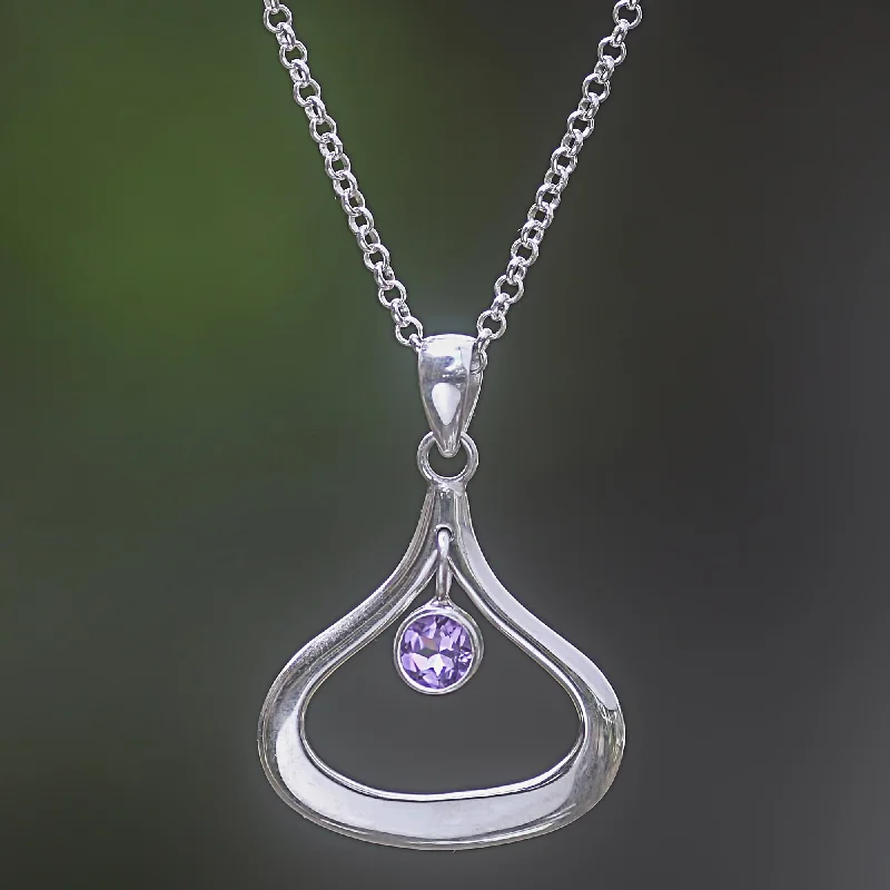 - Cat stress soothing sprayUnbreakable Purple Sterling Silver Amethyst Pendant Necklace from Indonesia