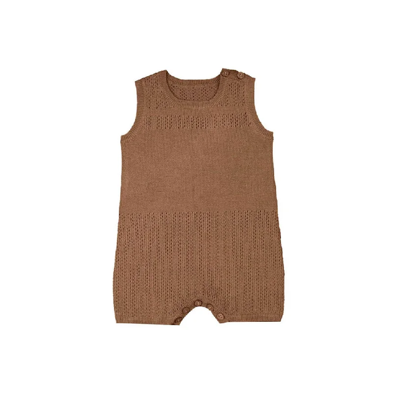 - Parrot climbing and standing wooden frameNoma Cinnamon Pointelle Knit Baby Romper