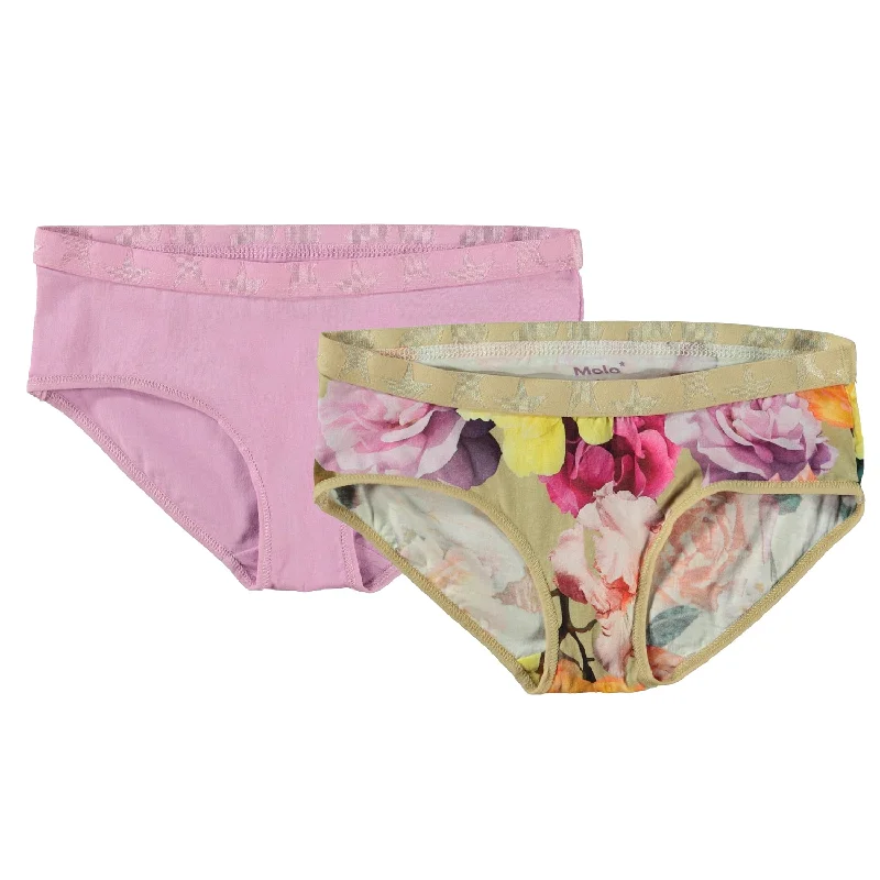  -Splash-proof food bowl AND Anti-choking slow food bowlMolo Orchid Rose Jana 2-Pack Panties