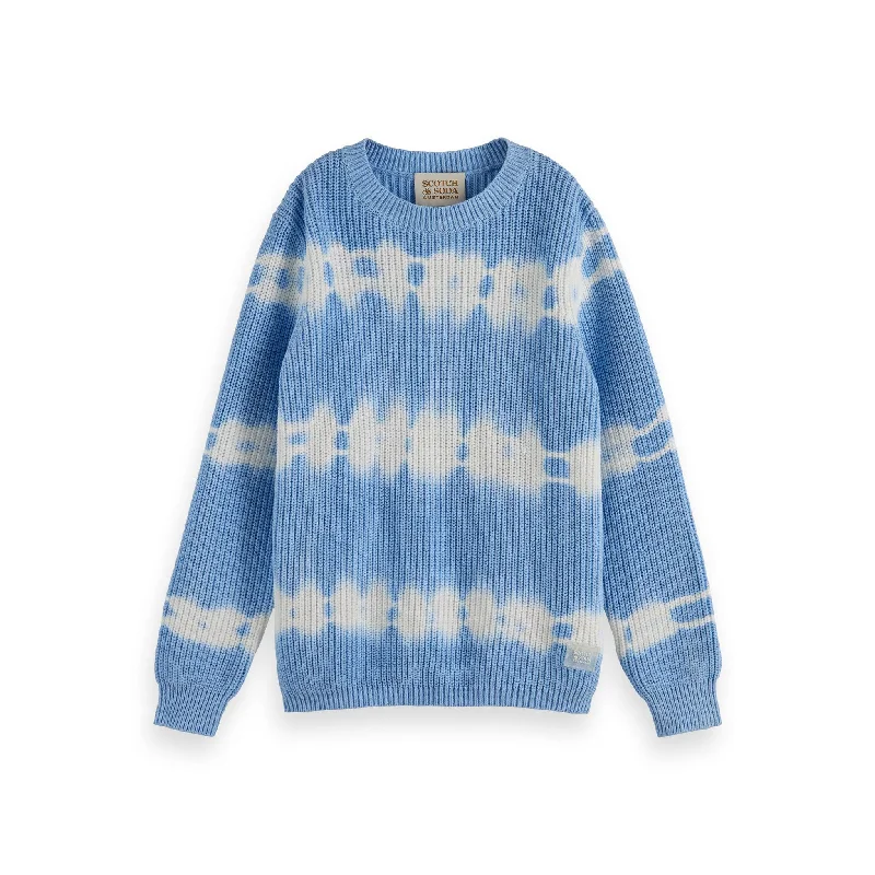 - Rabbit grass rack to prevent waste food boxScotch Shrunk Cornflower Tie Dye Crewneck Pullover