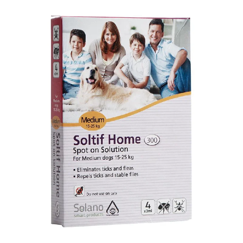 - Air box TSA certified check-inSolano Soltif Home All in One Spot-On Solution for Dogs 15 - 25kg 4ct