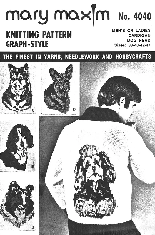  -Anti-scratch scratching board AND cat bed in oneMen's or Ladies' Dog Head Cardigan Pattern