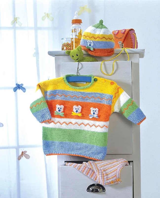 - Pet water dispenser UV sterilization versionStriped Pullover & Hat With Bears Pattern