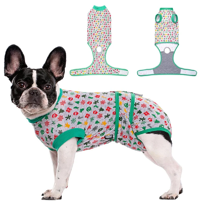 Classification by function or use:KUTKUT Large Dog Recovery Onsie, Pet Recovery Suit Doggy Bodysuits for Abdominal Wounds, Soft & Breathable Anti Licking Dogs Suit, Cone E-Collar Alternative for Skin Damage (Green)