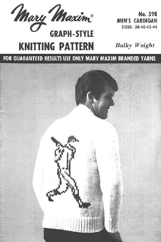 ---Men's Baseball Cardigan Pattern