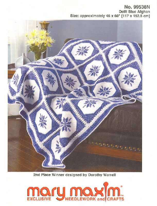 - Foldable and portable cat bagDelft Blue Afghan Pattern