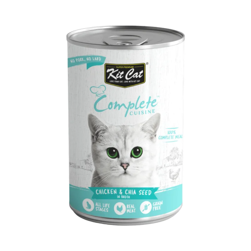    - Cat food for immune system support  *(Best By 2025-04-27)* Canned Cat Food - Complete CUISINE - Chicken & Chia Seed In Broth - 150 g