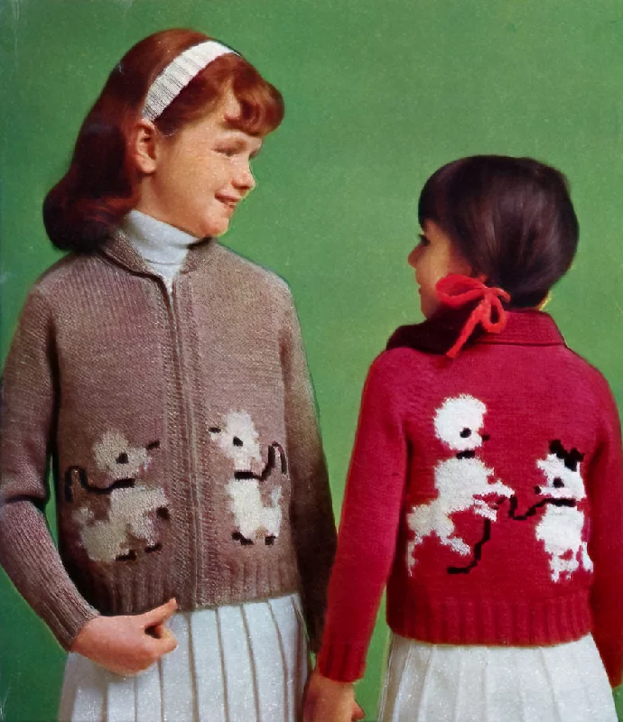 - ​​Pet toys under    yuanChildren's Poodles Cardigan Pattern