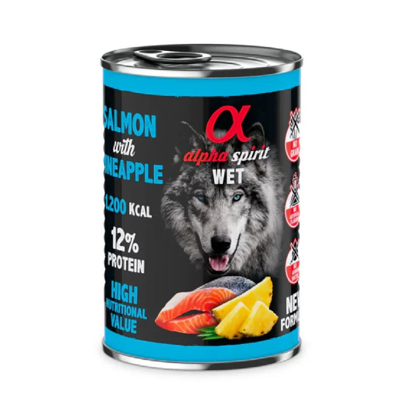  -Cost-effective dog foodAlpha Spirit Salmon with Pineapple Wet Dog Food