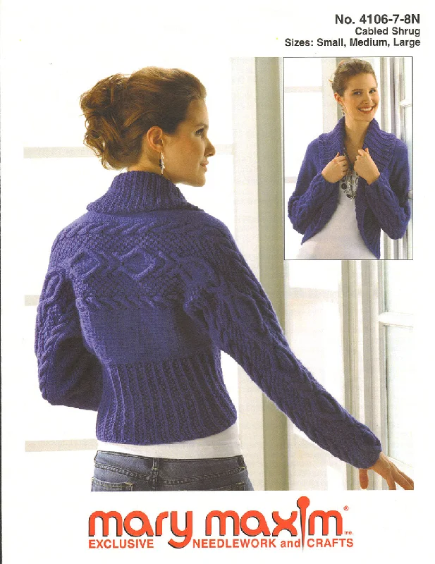  -Non-contact cat thermometerCabled Shrug Pattern